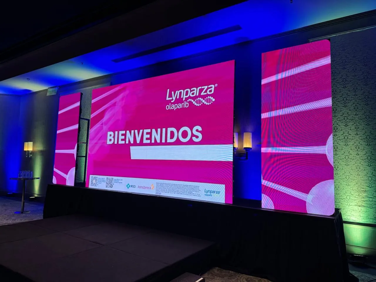 Contenido visual en pantalla LED