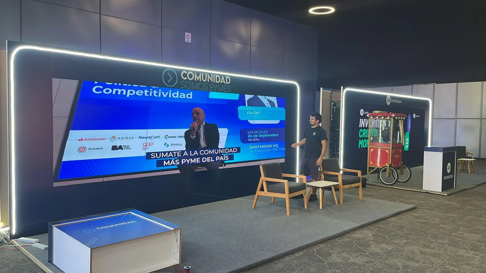 Pantalla LED para presentación en vivo