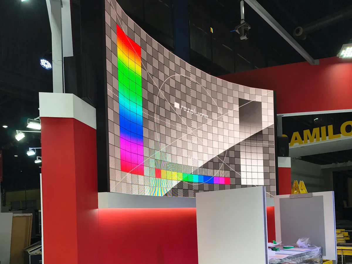 Pantalla LED de gran formato en evento